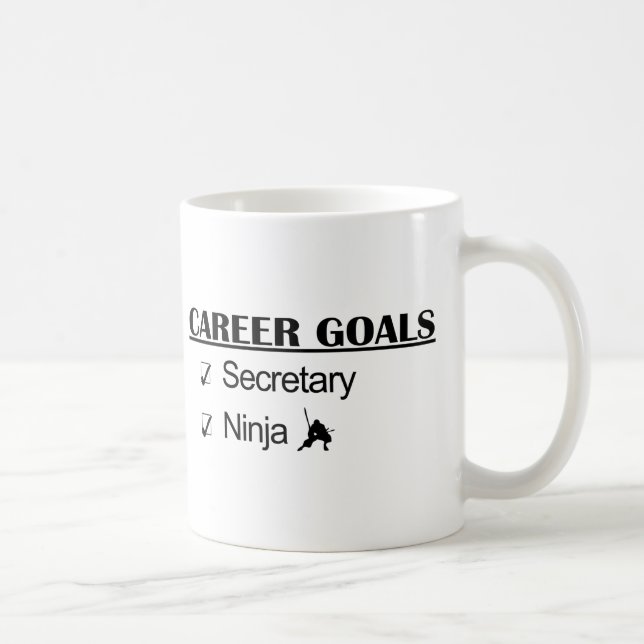 Mug Buts de carrière de Ninja - secrétaire (Droite)
