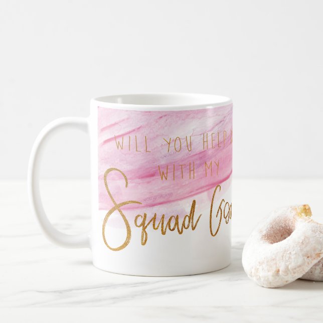 MUG BUTS DE PELOTON DE DEMOISELLE D'HONNEUR - (Avec donut)