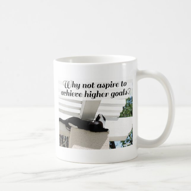 Mug Buts Supérieurs Motivation Classique Chat Dit (Droite)