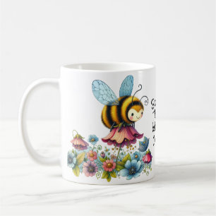 Mug Buzzz Off, abeille et fleurs