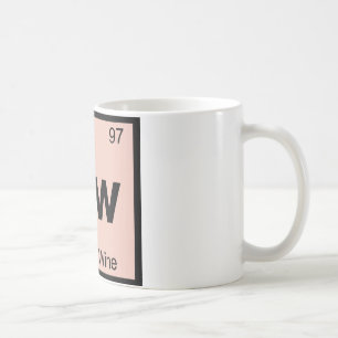 Mug Bw - Chimie du vin en boîte Symbole du tableau pér