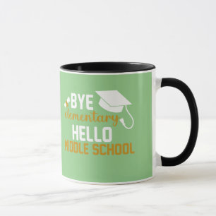 Mug Bye élémentaire Bonjour collège de l'école seconda