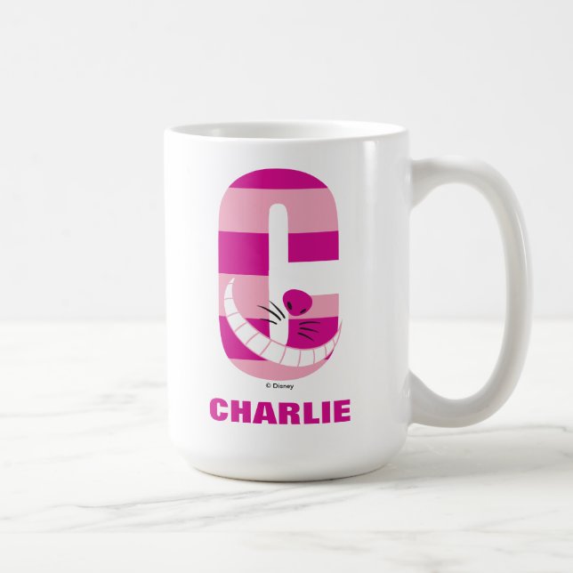 Mug C est pour Cheshire Cat| Ajouter votre nom (Droite)