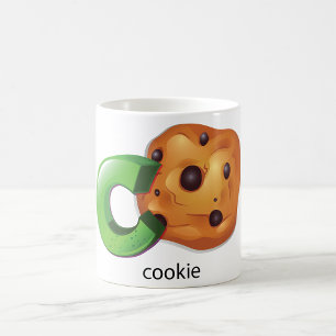 Mug C est pour Cookie Alphabet Letter Chocolate Chip