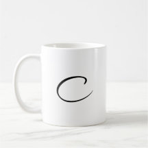 C initial Accent café Mug-Fête des Mères Cadeau