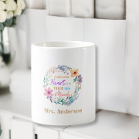 "Ça prend un grand coeur" Floral, cadeau pour les