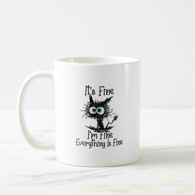 Mug Ça va, tout va bien, tout va bien, c'est du café. (Gauche)