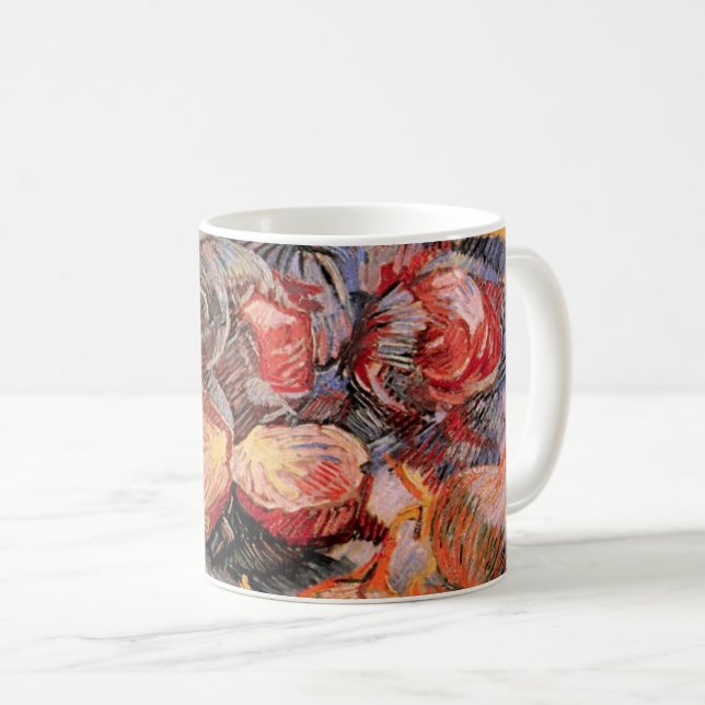 Mug Cabbages rouges et oignons par Vincent van Gogh (Devant droit)