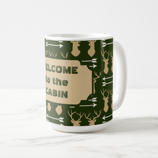 Mug Cabine Motif Deer Antler Arrow (Devant droit)
