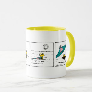 Mug cacahuètes   Bois de bois à la plage
