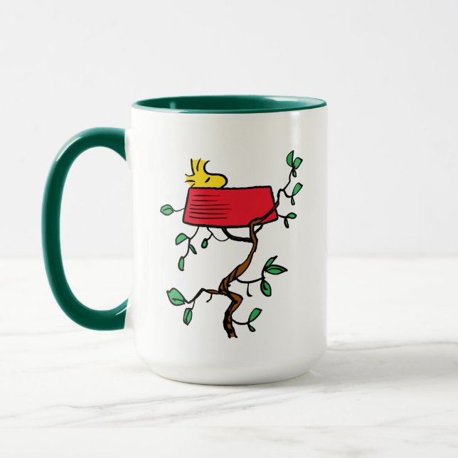 Mug cacahuètes | Bois en sieste dans le plat de Snoopy (Gauche)