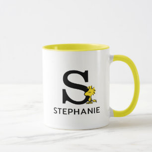 Mug cacahuètes   Bois Nom et monogramme S