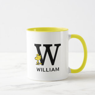 Mug cacahuètes   Bois Nom & Monogramme W