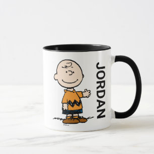 Mug cacahuètes   Charlie Brown   Ajouter Votre Nom