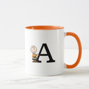 Mug cacahuètes   Charlie Brown Monogramme A