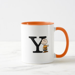 Mug cacahuètes   Charlie Brown Monogramme Y
