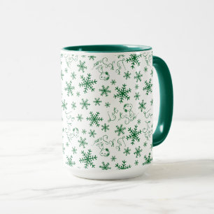Mug cacahuètes   Christmas Snoopy Let It Snow Motif