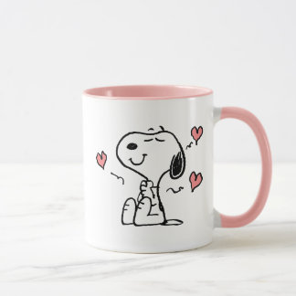 Mug cacahuètes | Coeurs de snoopy