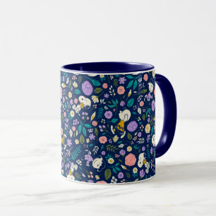 Mug cacahuètes en Motif de fleurs