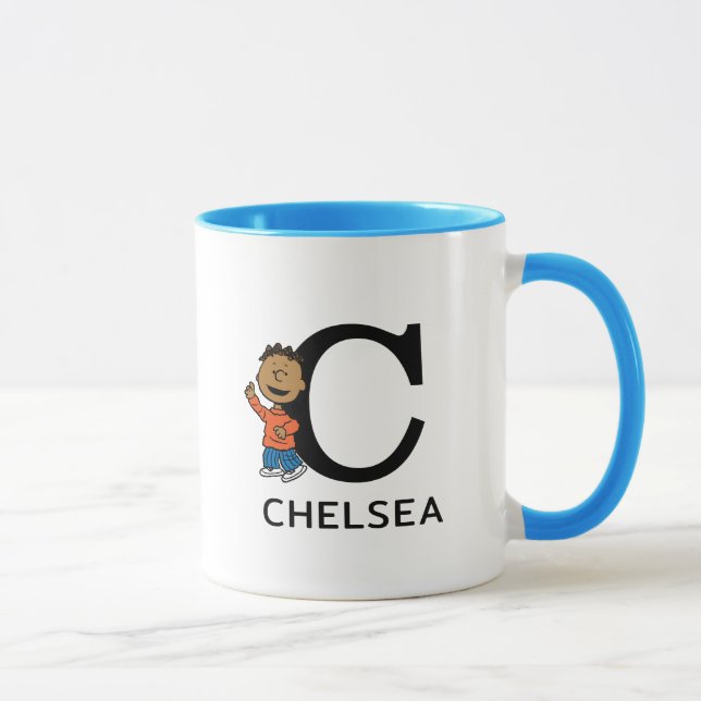Mug cacahuètes | Franklin Nom & Monogram C (Droite)