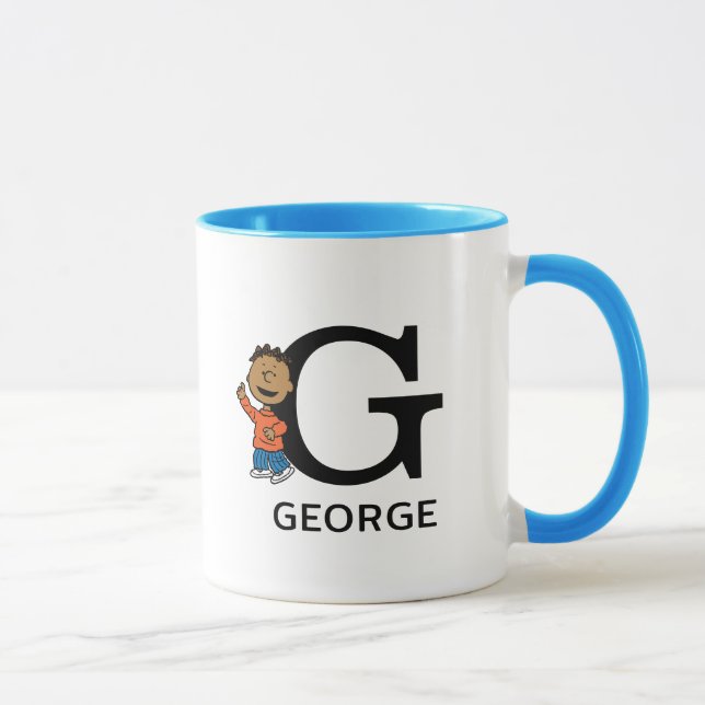 Mug cacahuètes | Franklin Nom & Monogram G (Droite)