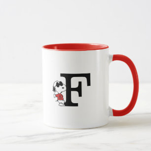 Mug cacahuètes "Joe Cool" debout Monogramme F