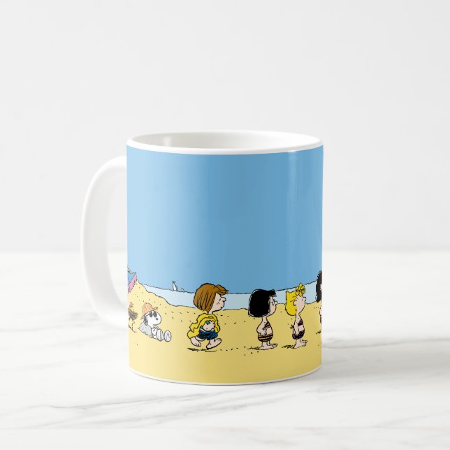Mug cacahuètes | Journée à la plage (Devant gauche)