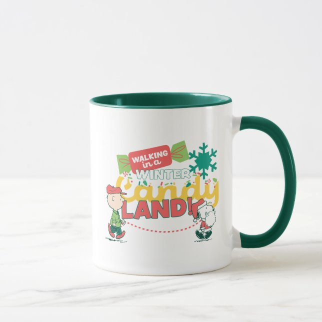 Mug cacahuètes | Marcher Dans Un Pays De Bonbons D'Hiv (Droite)