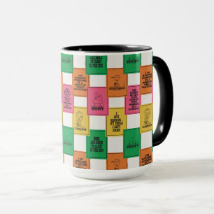 Mug cacahuètes   Motif Colorblock amusant