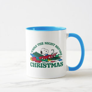 Mug cacahuètes   Snoopy 'C'était la nuit avant Noël