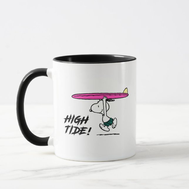 Mug cacahuètes | Snoopy Courir sur le Surf (Gauche)