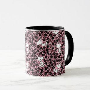 Mug cacahuètes   Snoopy Flower Vine Motif