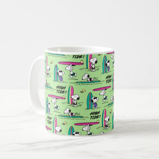 Mug cacahuètes | Snoopy Ocean High Tide Motif (Devant gauche)
