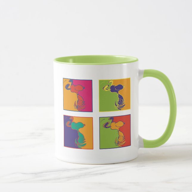 Mug cacahuètes | Snoopy Pop Art Moderne (Droite)