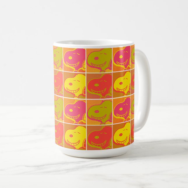 Mug cacahuètes | Snoopy Pop Art Motif (Devant droit)