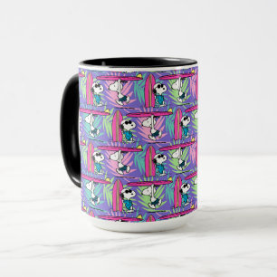 Mug cacahuètes   Snoopy Purple Surf Motif