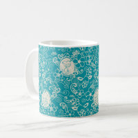 cacahuètes | Snoopy Turquoise Tropical Beach Motif
