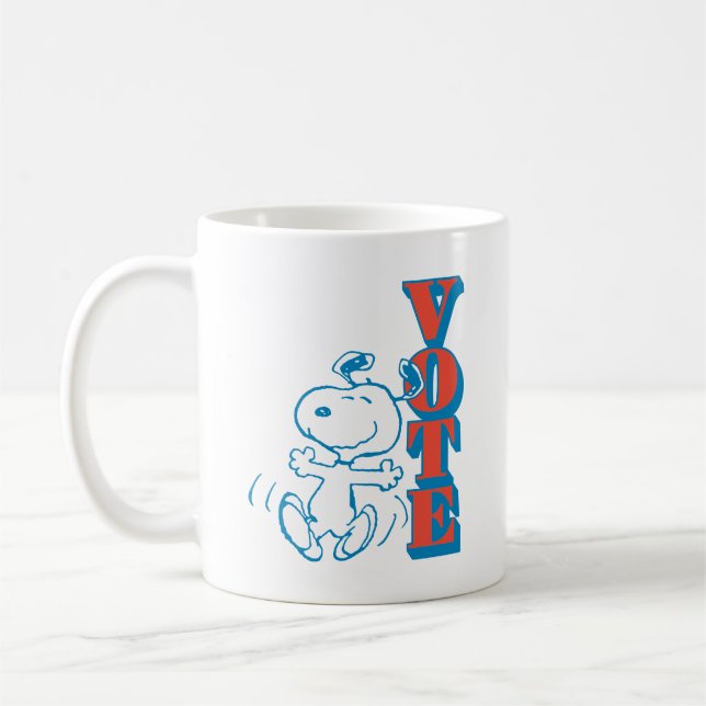 Mug cacahuètes | Snoopy - Vote (Gauche)
