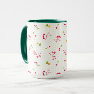 Mug cacahuètes   Snoopy & Woodstock Cherry Motif