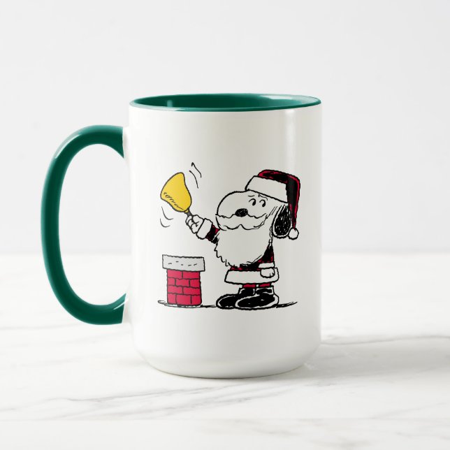 Mug cacahuètes | Snoopy & Woodstock Père Noël Bell Rin (Gauche)