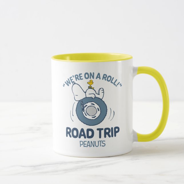 Mug cacahuètes | Snoopy & Woodstock Road Triage (Droite)