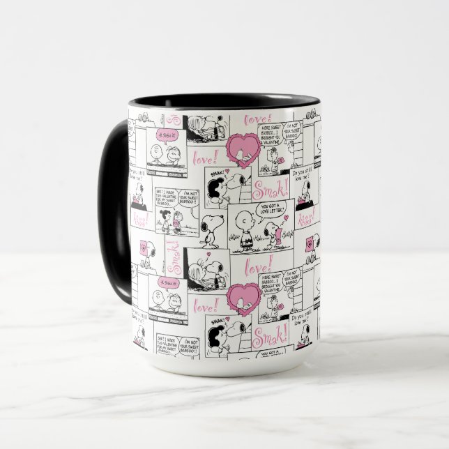 Mug cacahuètes | Valentine Heart Love Motif (Devant gauche)