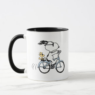 Mug cacahuètes | Vélo Snoopy & Woodstock