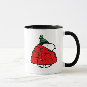 Mug cacahuètes   Veste Snoopy Red Puffer