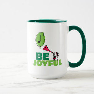 Mug cacahuètes   Woodstock Soyez Joyeux