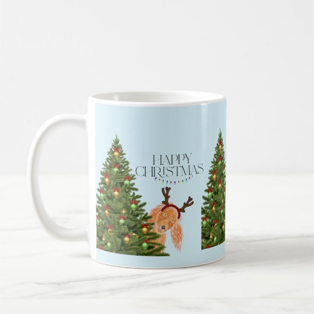Mug Cacher Noël de chien (Gauche)