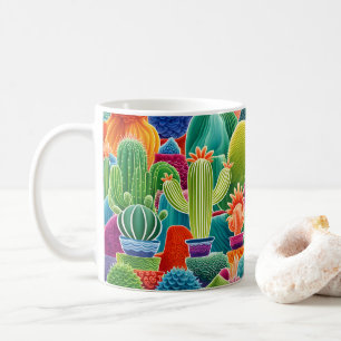 Mug Cactus à pointes Abstraits
