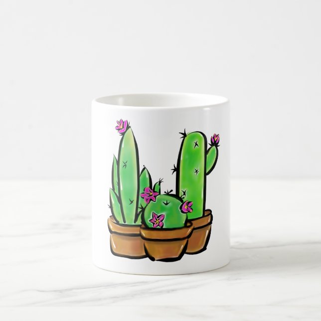Mug Cactus cactus cactus succulents (Centre)