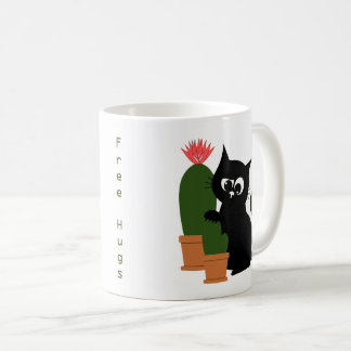 Mug Cactus drôle avec texte personnalisé Câlins gratui