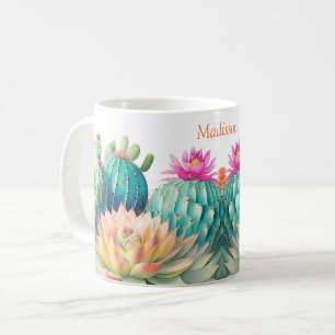 Mug Cactus et Succulentes avec nom